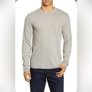 RAG & BONE
Men's Railroad Striped Long-sleeve T-shirt In Grey